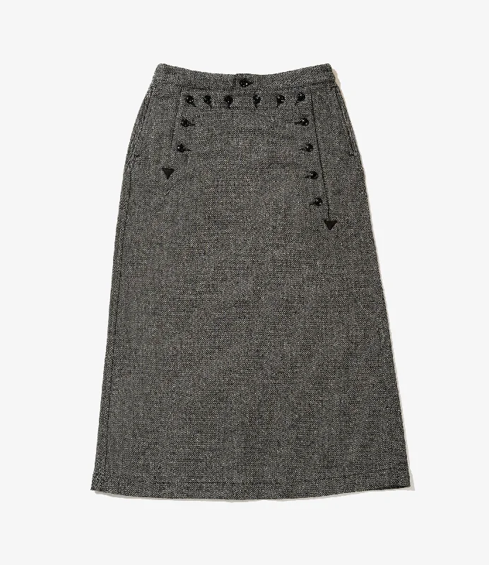 Skirts with a metallic finish Engineered Garments Sailor Skirt - Grey Poly Wool Herringbone