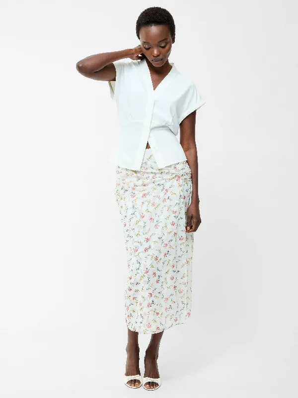 Skirts for pregnant women Floriana Crinkle Midi Skirt