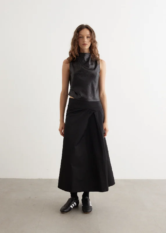 Long skirts for tall women Rhone Pleated Midi Skirt