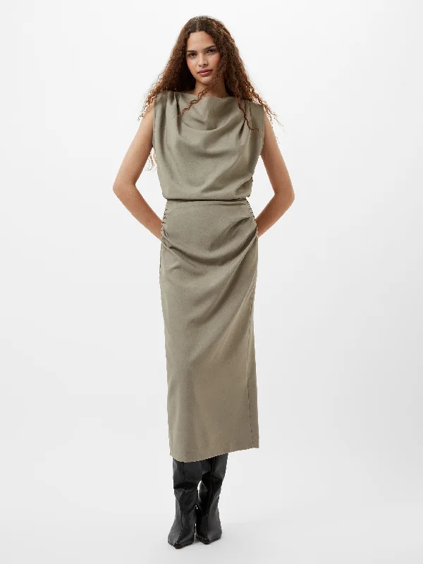 Skirts for a beach wedding Imola Ruched Midi Skirt